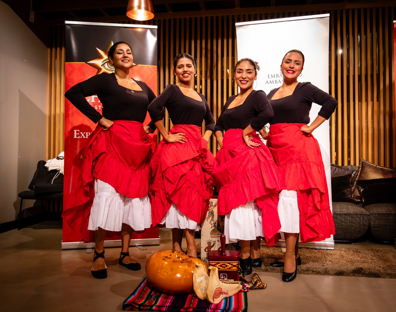 Traditional Peruvian dance during a cultural celebration